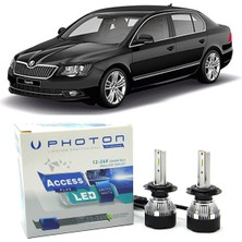 Photon Skoda Superb 2 LED Xenon Sis Farı Ampulü H8 Access Yeni Seri Beyaz 2008-2015