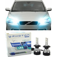 Photon Volvo V50 LED Xenon Uzun Far Ampulü H9 Access Yeni Seri Beyaz 2007-2012