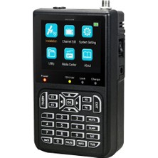 Techmore MAG-2100 Dvb-S/s2 Hd Uydu Sinyal Yön Bulucu, 3.5 Inç LCD Ekranlı, Görüntülü Canlı Izleme Sinyal Ölçme Yön Bulma Özellikli, Şarjlı Askılı Taşınabilir