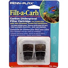 Grains Global Penn-Plax Filt-A-Carb Yedek Aktif Karbon Medya Kartuşları (2'li Paket) - Çok Gözenekli ve Çakıl Altı "e" Filtrelerine Uyar - Kimyasal Filtreleme Sağlar (Fc2)