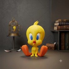 3D Brothers Tweety Çizgi Film Karakteri Figürü 3D Tasarım