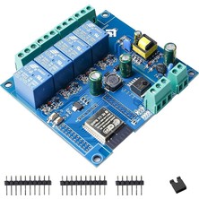 Voltaj ESP32 Wifi Bluetooth Ac 220V / Dc 5-30V 4 Kanal Röle Kartı