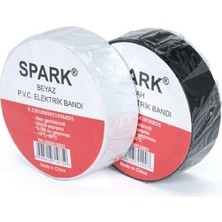 Voltaj Elektrik Bandı 0.13x19mm x 10 Yard (Yanmaz) Beyaz
