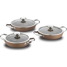 Korkmaz Browni 6 Parça Omlet Set