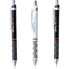Rotring Tikky Versatil Kalem 0.7 mm Bordo Siyah Beyaz Ergonomik Tasarımlı Kalemler
