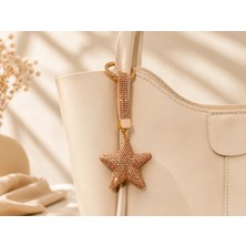 Kumru Studio Yıldız Taşlı Luxury Çanta Charmı – Gold Kristal Bag Charm
