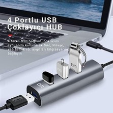 Grains Global CHB010 Type-C To USB 3.0 4 Portlu Alüminyum Hub Çoklayıcı
