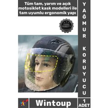 Wintoup #yağmurkoruyucu Su Itici Film Buğu Önleyici Şeffaf Evrensel Vizör Motosiklet Kaskı Yağmur Kaydırıcı