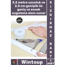 Wintoup #bant Mutfak Banyo Lavabo Küvet Kenar Bandı Su Geçirmez Yapışkanlı Pvc Ince Su Sızdırmaz Kenar Bant