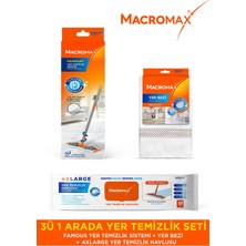 Premini 3'ü 1 Arada Yer Temizlik Seti Paspas, Mop ve Kova ile Pratik Temizlik