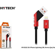 HY-X315 3A Lightning 1m, Kırmızı Şarj Kablosu