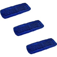 Premini 3'lü Mavi 60CM Orlon Mop, Nemli ve Kuru Temizlik Seti