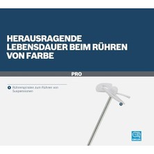 Professional Accessories 1609200291 Boya Karıştırma 60 mm Şaft, 6 mm