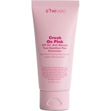 She Vec Crush On Pink - Spf 50+ Leke Karşıtı ve Ton Eşitleyici Pembe Güneş Kremi