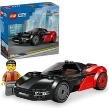 City Elektrikli Süper Araba 60486 – 5 Yaş ve Üzeri Erkek ve Kız Çocuklar Için Sürücü Minifigürü Içeren Yaratıcı Oyuncak Yarış Arabası Yapım Seti, Çocuklar Için Hediye Fikri (109 Parça)