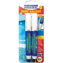 Vodaseal Beyaz Derz Kalemi 2'li Set 2 Adet Yedek Uç ile Hızlı Kuruyan Kokusuz Formül