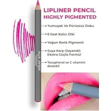Uzun Süre Kalıcı Dağılma Yapmayan Nemlendirici Dudak Kalemi - Lipliner Pencil 13 Fuchsia