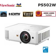 Viewsonic PS502W 4.000 Ansı Lümen Wxga Kısa Mesafeli Iş ve Eğitim Projeksiyonu