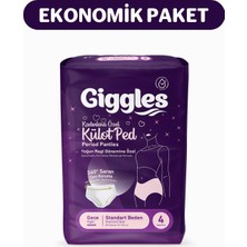 Giggles Külot Ped (Regl Gece Külodu) Bel Ölçüsü 52-100 cm Standart Beden 10 Paket 40 Adet