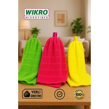 Premini Mikrofiber Havlu Paspas Mop Yedek Ucu 3'lü Set, Temizlikte Kolaylık Sağlar