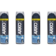 Arko Men 200 ml x 4 Cool Tıraş Köpüğü Yumuşatıcı Özellik ile Hassas Ciltler İçin