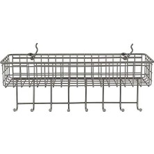 Spectrum Diversified Pegboard & Duvara Monte Raf Sepeti ve Kanca Istasyonu, 40,64 cm U x 14,0 cm G, Endüstriyel Gri