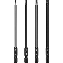 Wertec Manyetik Torx Bits Uç Seti 150MM T10-T15-T20-T25