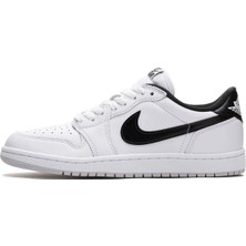 Nike Air Jordan 1 Low 85 Leather Unisex Sneaker Hakiki Deri Günlük Spor Ayakkabı Beyaz