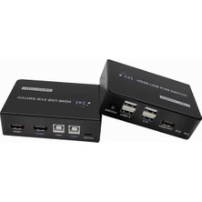 Powermaster PM-11789 4K HDMI USB Kvm Switch 2x1