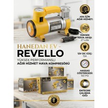 Hanedanev 12V Dc 150 Psı Çakmaklık Şarjlı Taşınabilir Dijital Göstergeli/ışıklı Lastik Şişirme Hava Kompresörü