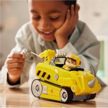 Paw Patrol Jungle Pups Rubble Figürlü Gergedan Aracı (Temel Araç), 3 Yaşından Büyük Çocuklar Için Oyuncak