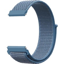 Furenfa A+ Unisex 22MM Dokuma Saat Kordonu Mavi Hafif ve Dayanıklı Tasarım ile Uyumlu