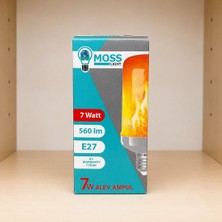 Moss Light Alev Ampul 7W 560LM 185-265V E27 IP20