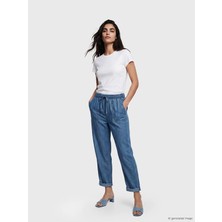 Lc Waikiki Yeni Sezon Beli Lastikli Carrot Fit Kadın Jean Pantolon