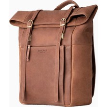 Berliner Bags Lille Unisex Deri Rolltop 15 Inç Laptop Sırt Çantası