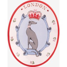 Cath Kidston London Artie Pembe Stoneware Petit Four Tabağı 9x6,5x1,5 cm