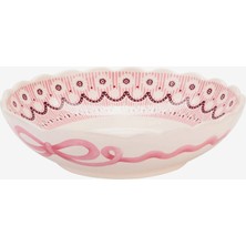 Cath Kidston Fields Pembe Stoneware Servis Kasesi 20,5 cm