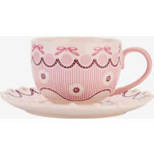 Cath Kidston Fields Pembe Stoneware Çay Fincanı 200 ml