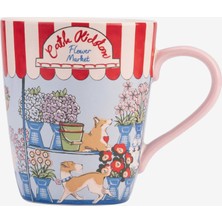 Cath Kidston London Flower Mavi Stoneware Kupa 375 ml