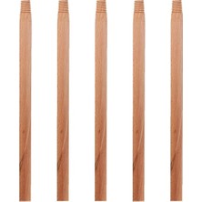 Premini Gürgen Ahşap Vidalı Fırça Faraş Çeksil Süpürge Sapı 120 cm 5 Adet