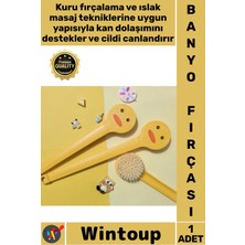 Wintoup #fırça Ergonomik Peeling Etkili Masajlı Uzun Saplı Ördek Tasarımlı Yumuşak Uçlu Vücut Kese Fırçası