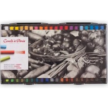Conte a Paris : Yumuşak Pastel Seti : 40 Renk (Plastik Kutu)