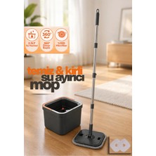 Premini 360 Döner Mikrofiber Mop Seti ile Temiz ve Kirli Suyu Ayırın