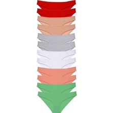 Royaleks 12 Adet Süper Eko Set Likralı Kadın Slip Külot Set 4