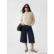 Lc Waikiki Yeni Sezon Bermuda Fit Kadın Jean Şortolon