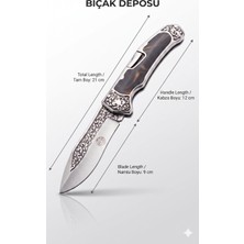Bıçak Deposu Mesud Gravur ve Balçaklı 4116 Paslanmaz Çelik Abs Katlanabilir 21 cm