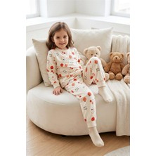 Pina Kids Kız Çocuk Pamuklu  Desenli Pijama Takım TKM1018