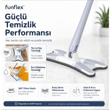 Premini Çift Yönlü 360° Döner Başlıklı Paspas Mop Seti, Pratik Temizlik Aracı