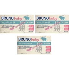Bruno Baby Serum Fizyolojik Damla 3 Paket 5 ml x 20 Adet