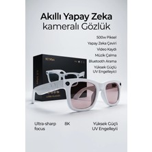İlk El Grup Beyaz Akıllı Gözlük Fotoğraf Video Ses Kaydı Kablosuz Modern Premium Tasarım
